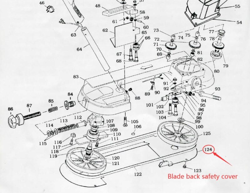 Spare parts for KAKA Industrial BS-85 Bandsaw machine