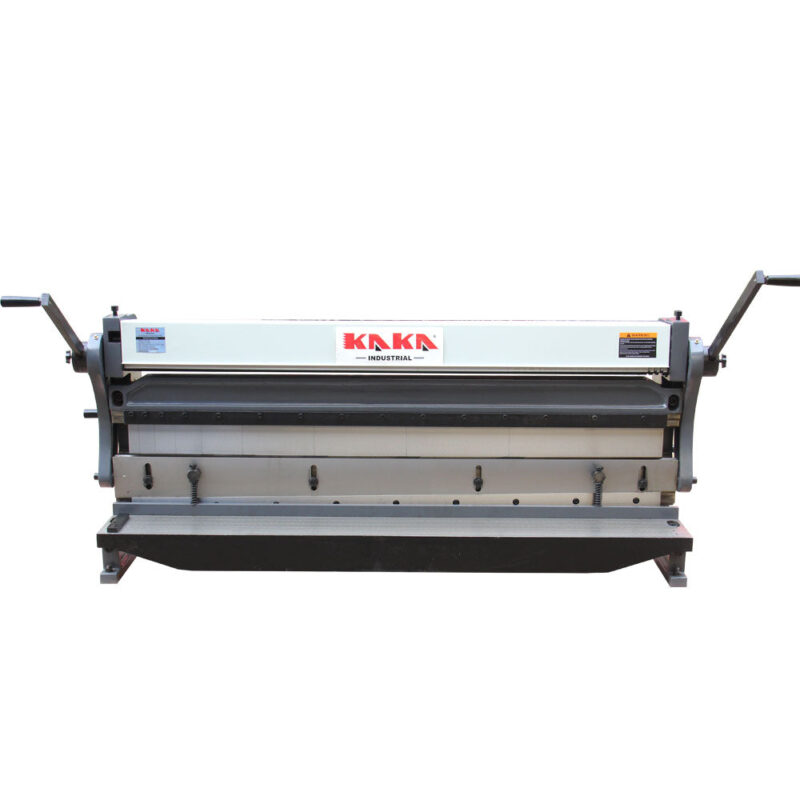 Kaka industrial Sheet Metal Brake 3-In-1/52, 52-Inch Combination Sheet Metal Brake, Shear Press Brake 20-Gauge Capacity, Shears and Slip Roll Machine for Shear Bending Rolling, Brake Shear Roll Machine