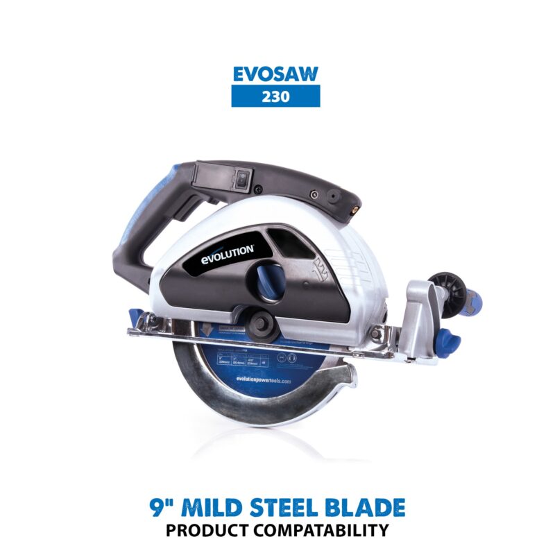 Evolution 230BLADEST | 9 in. | 48T | 1 in. Arbor | Mild Steel and Ferrous Metal TCT Blade - Image 5