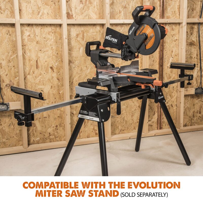 Evolution R255SMS+: Single Bevel Sliding Miter Saw With 10 in. Multi-Material Cutting Blade - Image 24