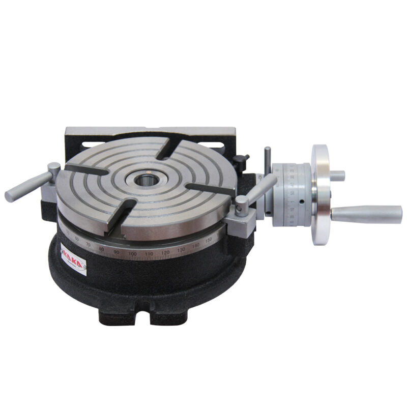 Kaka Industrial HV-8, 8”Horizontal Vertical Rotary Table Rotary table TSL Vertical & Horizontal MT3 Center Sleeve Rotary Table 4 slot Precision Milling Table 360 Degrees Precision Rotary Table - Image 3