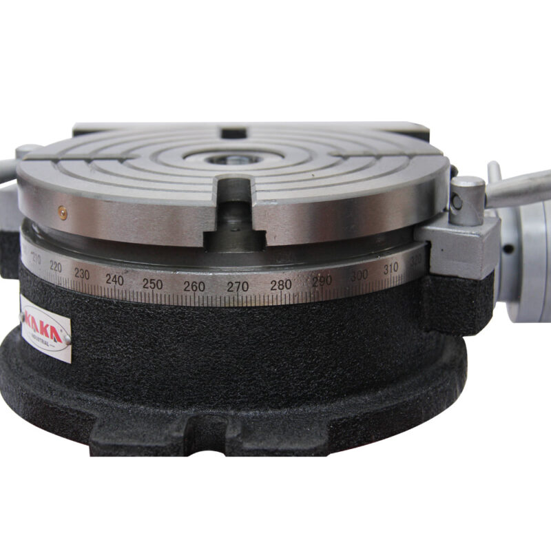 Kaka Industrial HV-8, 8”Horizontal Vertical Rotary Table Rotary table TSL Vertical & Horizontal MT3 Center Sleeve Rotary Table 4 slot Precision Milling Table 360 Degrees Precision Rotary Table - Image 5