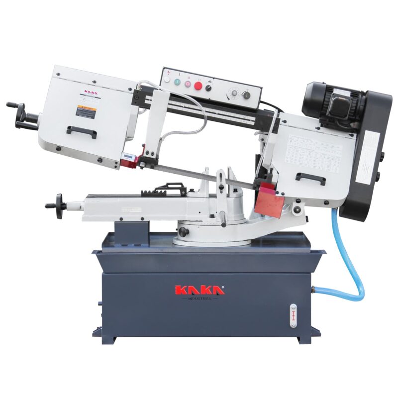 Kaka Industrial BS-1018R 10 inch horizontal bandsaw, Metal Cutting Band Saw, the bow can be swiveled between 45° and 90°Solid Design, Solid Design, Horizontal High Precision Vice Metal Band Saw220V-60Hz-1PH