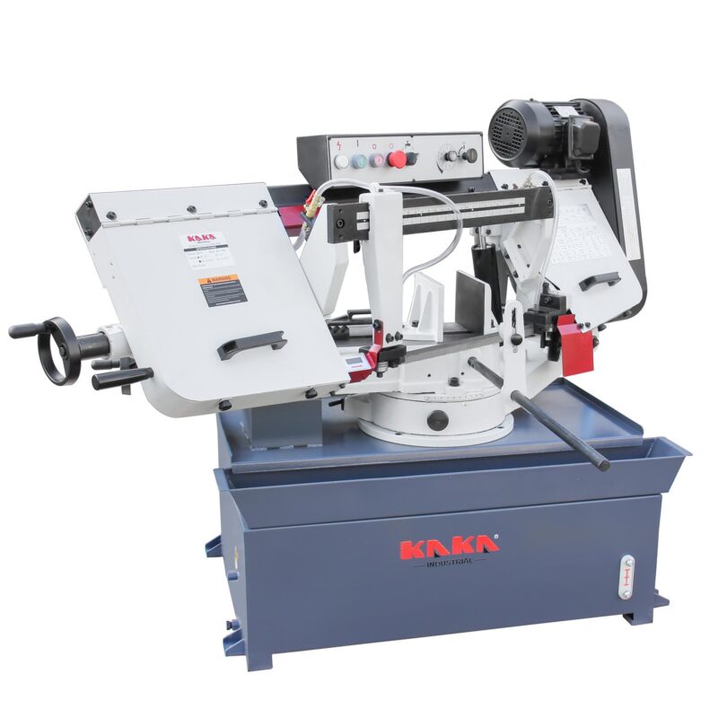 Kaka Industrial BS-1018R 10 inch horizontal bandsaw, Metal Cutting Band Saw, the bow can be swiveled between 45° and 90°Solid Design, Solid Design, Horizontal High Precision Vice Metal Band Saw220V-60Hz-1PH - Image 4