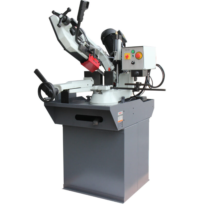 KAKA Industrial BS-106G horizontal bandsaw Metal Cutting Band Saw, Cuts up to 9” round metal stock at 90°. Swivel head miters up to 60°. 230V-60HZ-3PH - Image 2