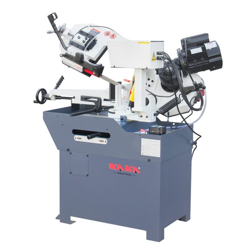 Kaka Industrial BS-108G horizontal bandsaw Metal Cutting Band Saw, Cuts up to 10”x7.9" round metal stock at 90°. Swivel head miters up to 60°. Motor power 1.1kw /1.5HP, 115V-60HZ-1PH - Image 3