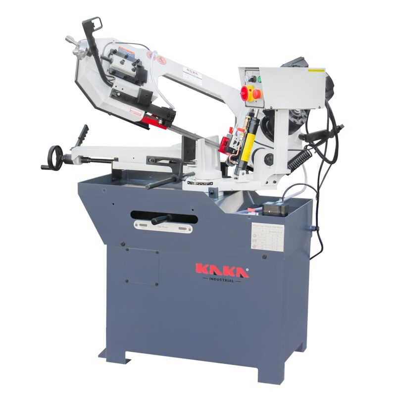 Kaka Industrial BS-108G horizontal bandsaw Metal Cutting Band Saw, Cuts up to 10”x7.9" round metal stock at 90°. Swivel head miters up to 60°. Motor power 1.1kw /1.5HP, 115V-60HZ-1PH - Image 4