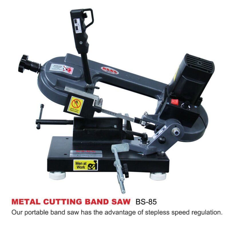 KAKA INDUSTRIAL BS-85 Metal BandSaw 3.3x4.1 inches Benchtop Metal Cutting Band Saw110V-60HZ-1PH