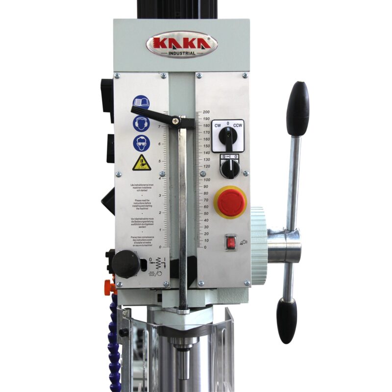 KAKA Industrial GD-40 Gear Head Vertical Drill Press, 8 Steps Speed Adjustable Head Hight Depth DRO Industrial Grade Drilling Tapping Machine with 220V 3 Phase Motor - Image 6