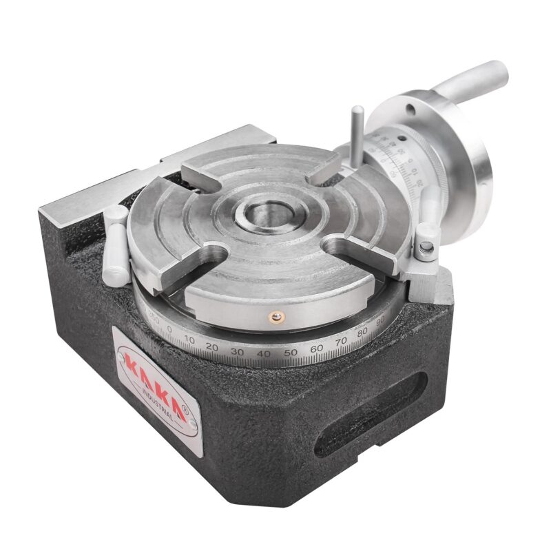 Kang Industrial HVP-41, Rotary Table with Dividing Plate DP-1, 4 Inch Rotary Table Milling Machine Horizontal Vertical Indexing Plate - Image 5