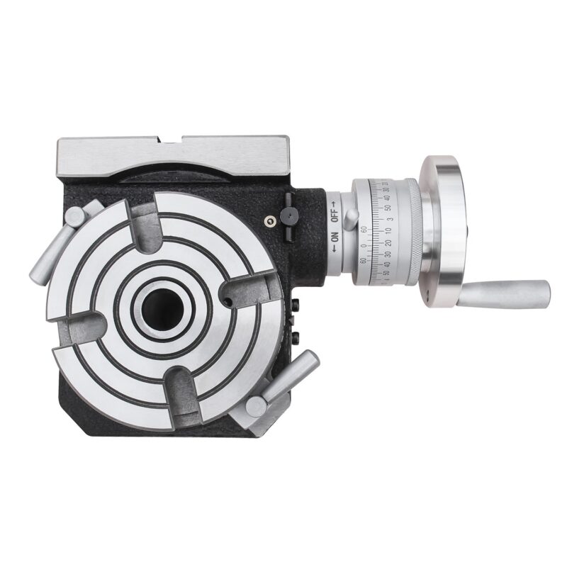 Kang Industrial HVP-41, Rotary Table with Dividing Plate DP-1, 4 Inch Rotary Table Milling Machine Horizontal Vertical Indexing Plate - Image 6