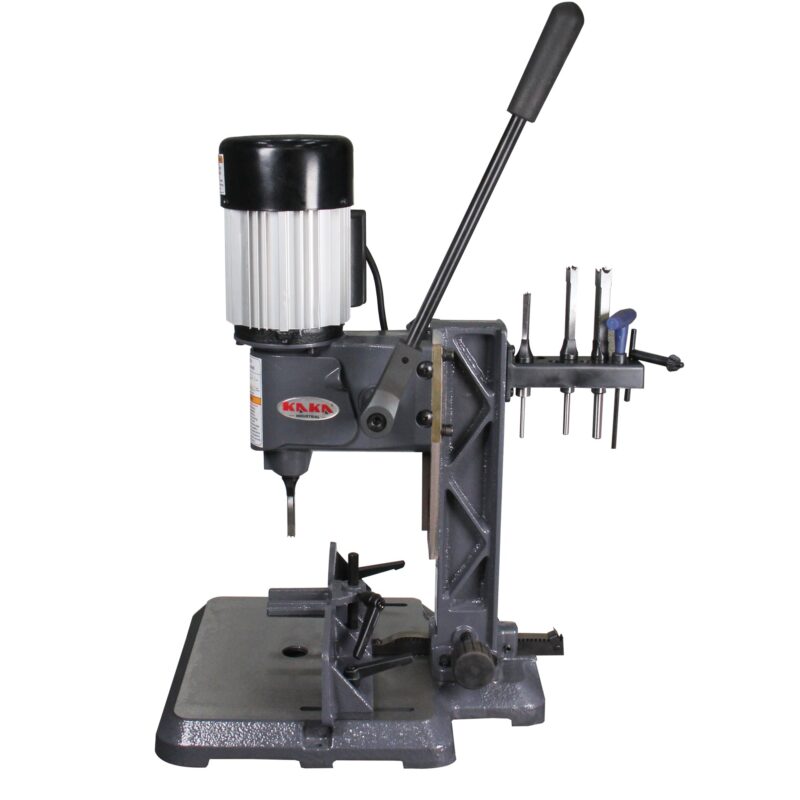 Kaka industrial MS-3816 Woodworking Mortise Machine, 1/2 HP 1725RPM Powermatic Mortiser With Chisel Bit Sets, Benchtop Mortising Machine, For Making Round Holes Square Holes, Or Special Square Holes In Wood