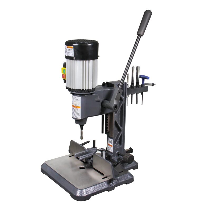 Kaka industrial MS-3816 Woodworking Mortise Machine, 1/2 HP 1725RPM Powermatic Mortiser With Chisel Bit Sets, Benchtop Mortising Machine, For Making Round Holes Square Holes, Or Special Square Holes In Wood - Image 4