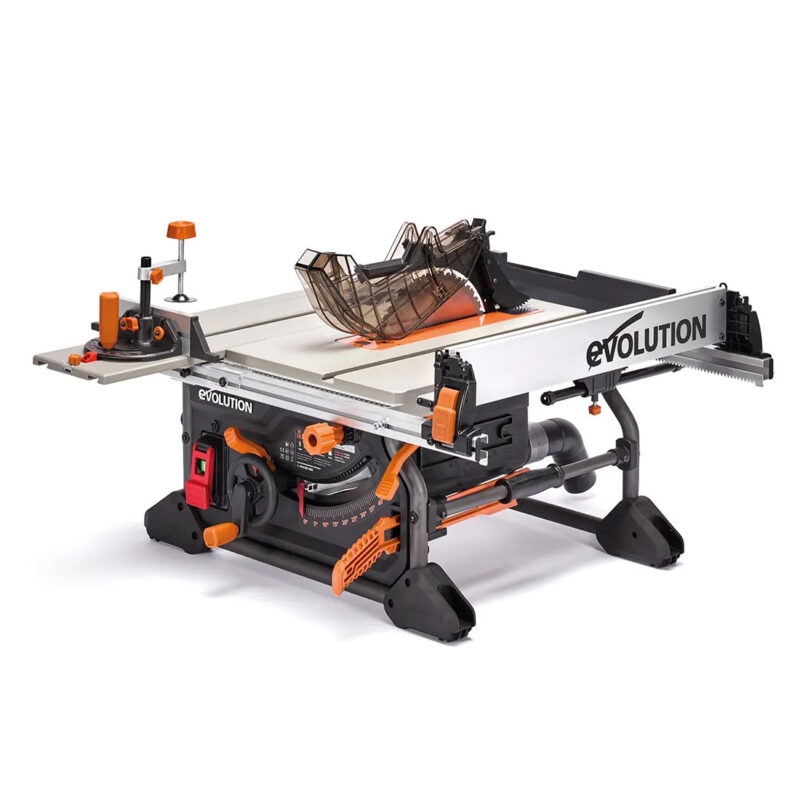 Evolution R10TS Jobsite Table Saw | 10 in. Multi-Material Cutting Blade