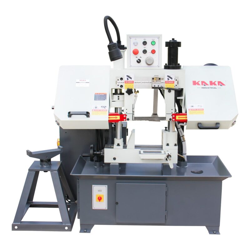 KaKa Industrial TGK-08 Double column horizontal band saw,7.87”x7.87” cutting capacity ,vertical lifting ,Metal Bandsaw with working light, high & low blade speed, Runs on 230v-60HZ-3PH