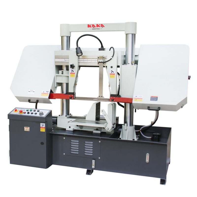 Kaka Industrial TGK-16 Double column horizontal band saw, Max cutting capacity 15.7 inch, vertical lifting, high stability. Cutting speed adopts hydraulic control, 230V 60HZ 3PH - Image 2