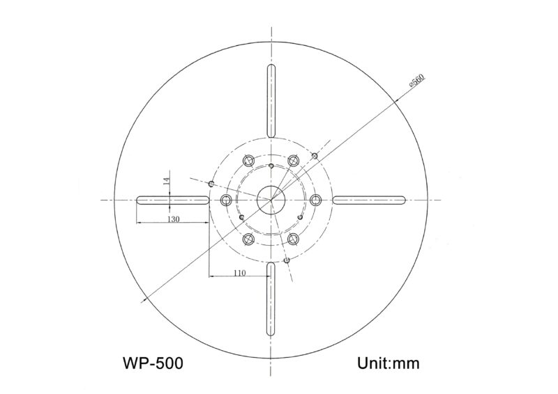 Kaka industrial WP-500 Welding Positioner 1102lb Tilt angle -45°-90º Rotation motor 400W Rotation speed 0-5 RPM Stepless Speed Control Welder Positioning Machine 110V-60HZ-1PH - Image 9