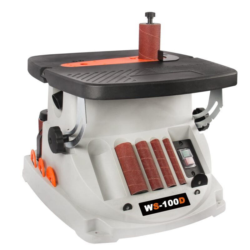 KAKA INDUSTRIAL WS-100D Vertical Oscillating Spindle Sander & Belt Sander, 2 IN 1 Combination Woodworking Machine - Image 3