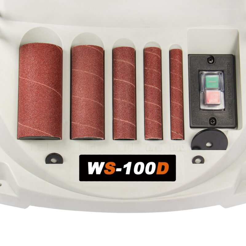 KAKA INDUSTRIAL WS-100D Vertical Oscillating Spindle Sander & Belt Sander, 2 IN 1 Combination Woodworking Machine - Image 5