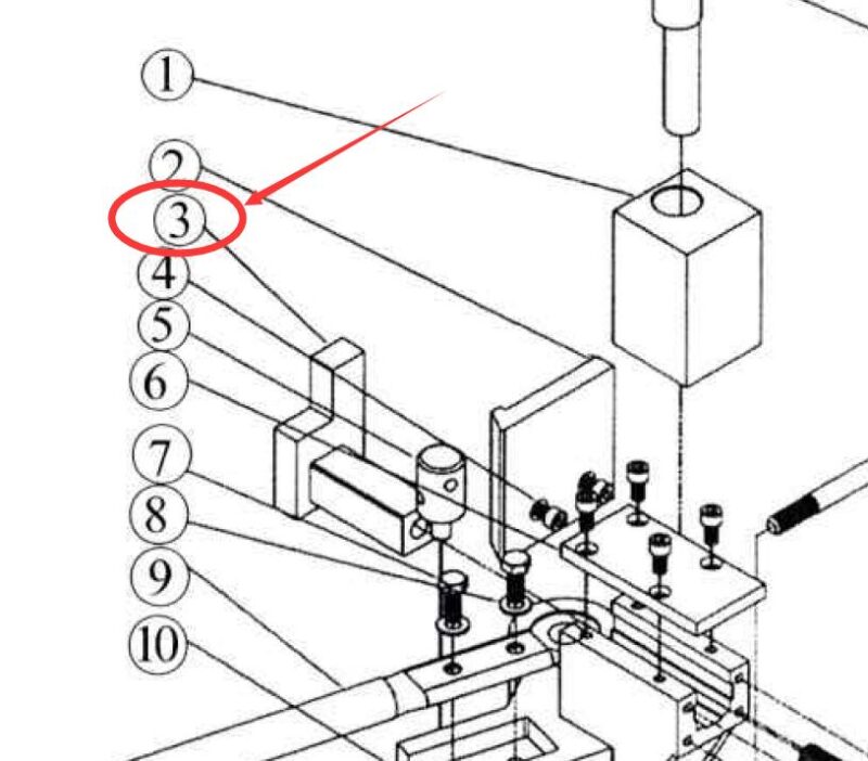 Parts 3# Sliding Block for Kaka UB-100A Heavy-Duty Universal Bender