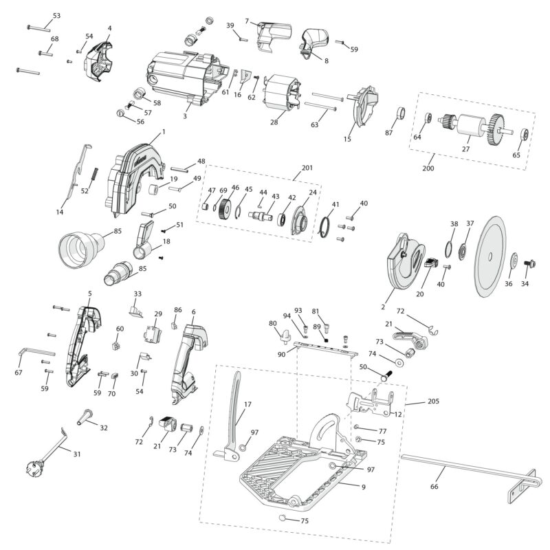 Evolution R185CCS Spare Parts