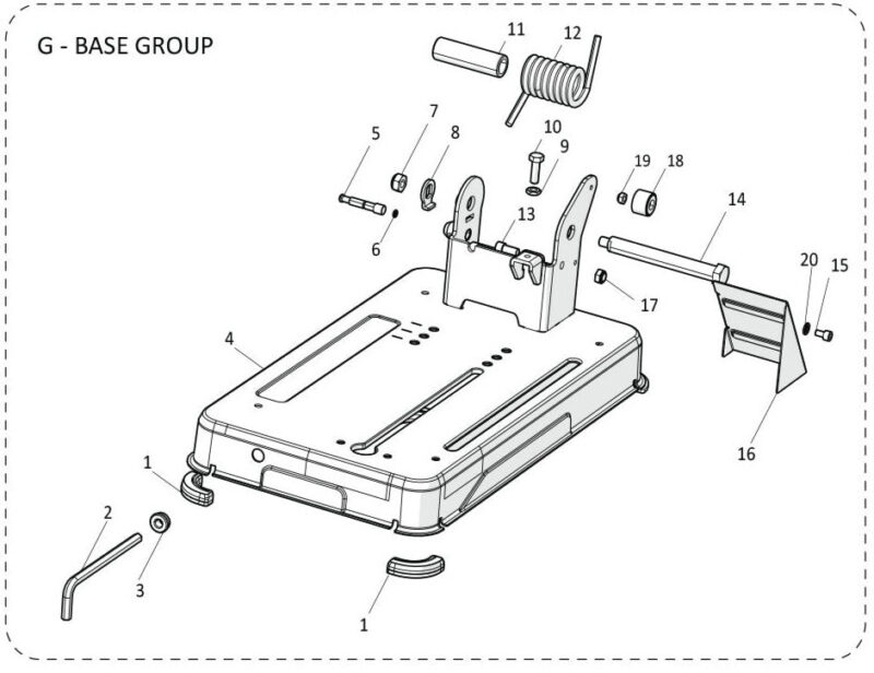 Evolution R355CPS Spare Parts (Base)