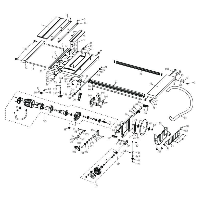 Evolution RAGE5-S Spare Parts (Table Top and Motor)