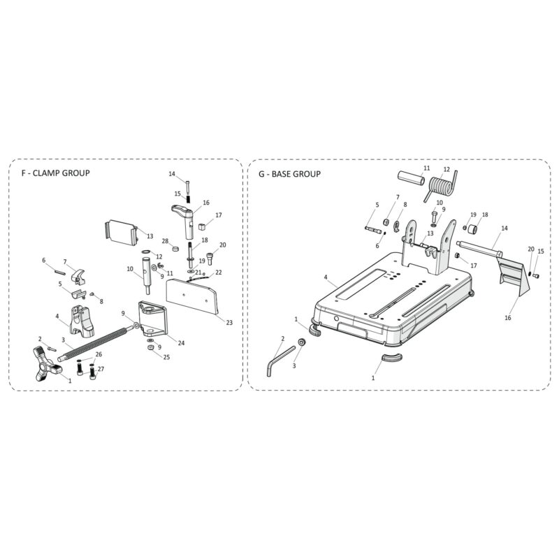 Evolution S355CPS Spare Parts (Base)