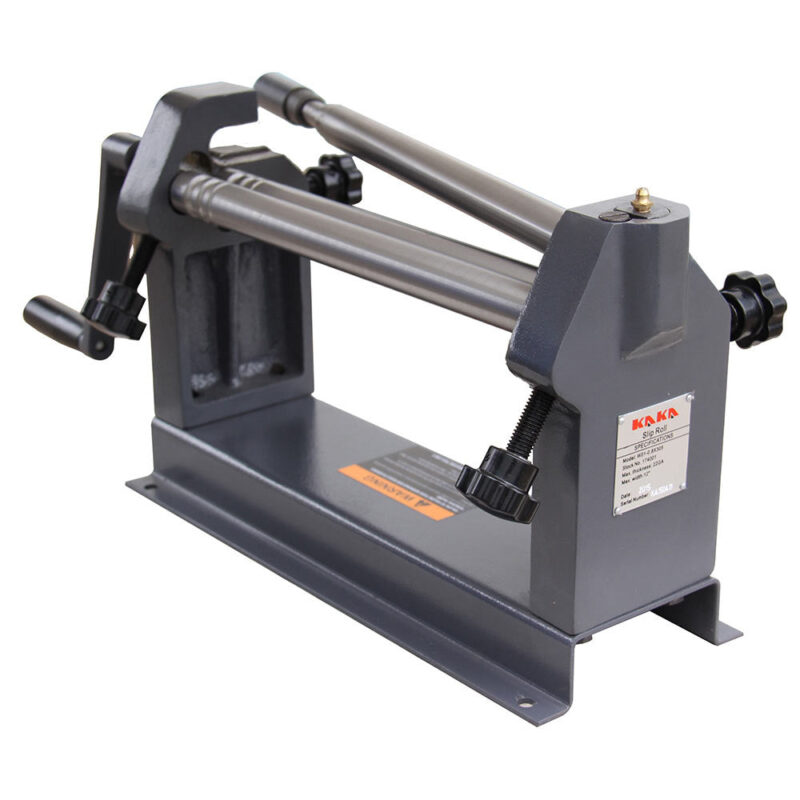 KAKA Industrial W01-1222 Slip Roll Machine,Sheet Metal Roller Machine With Two Removable Rollers, 12-Inch Slip Roll Roller Metal Plate Bending Round Machine, Slip Roll Machine capacity of 22 Gauge Steel - Image 5