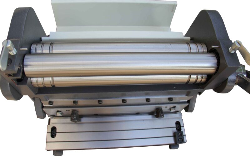 Kaka industrial Sheet Metal Brake 3-In-1/12, 12-Inch Combination Sheet Metal Brake, Shear Press Brake 20-Gauge Capacity, Shears and Slip Roll Machine for Shear Bending Rolling, Brake Shear Roll Machine - Image 3