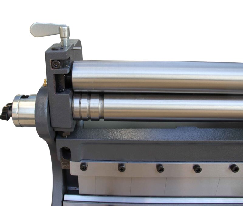 Kaka industrial Sheet Metal Brake 3-In-1/12, 12-Inch Combination Sheet Metal Brake, Shear Press Brake 20-Gauge Capacity, Shears and Slip Roll Machine for Shear Bending Rolling, Brake Shear Roll Machine - Image 5