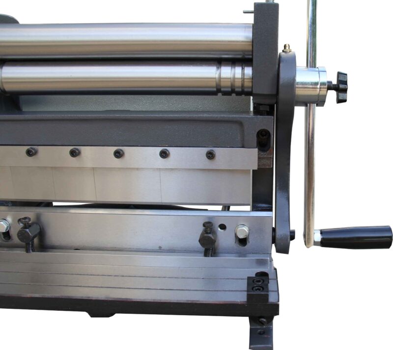 Kaka industrial Sheet Metal Brake 3-In-1/12, 12-Inch Combination Sheet Metal Brake, Shear Press Brake 20-Gauge Capacity, Shears and Slip Roll Machine for Shear Bending Rolling, Brake Shear Roll Machine - Image 6