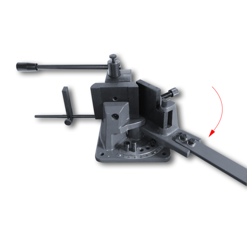 KAKA Industrial UB-70 Cast-Iron Metal Bender, 2-3/4-Inch Hot and Cot Sheet Metal Bender, Solid Design, High Precision Strip Steel, Flat Steel, Round Steel and Angle Steel Metal Bender - Image 3