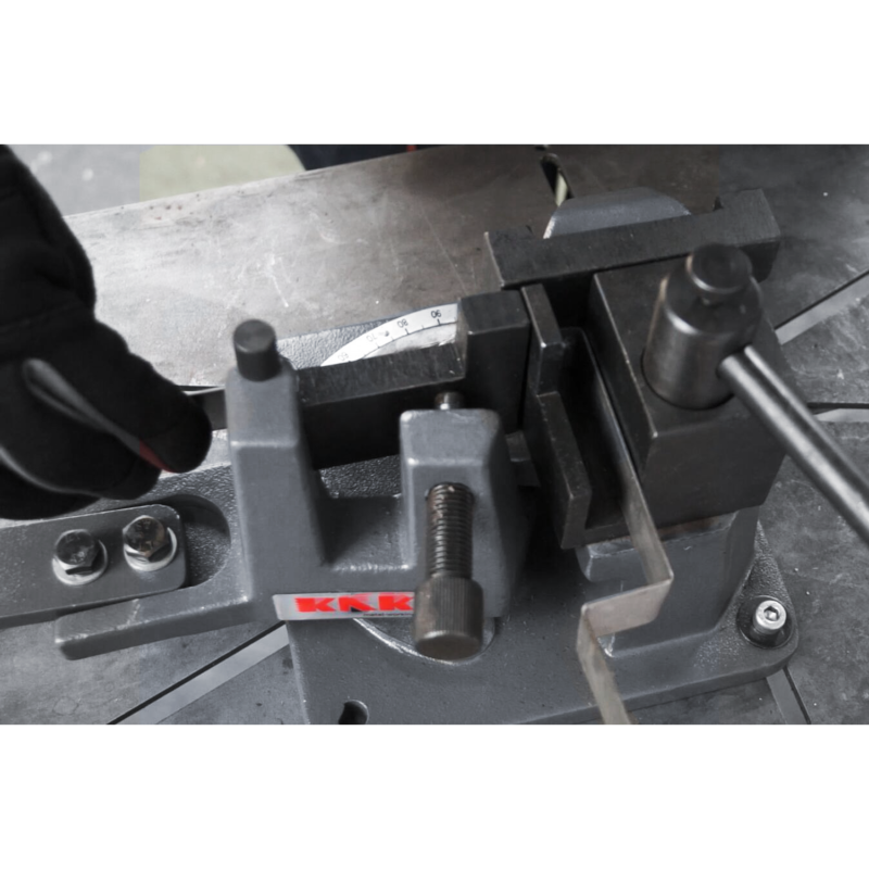 KAKA Industrial UB-70 Cast-Iron Metal Bender, 2-3/4-Inch Hot and Cot Sheet Metal Bender, Solid Design, High Precision Strip Steel, Flat Steel, Round Steel and Angle Steel Metal Bender - Image 11