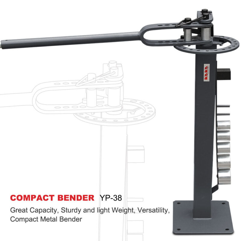 KAKA Industrial YP-38 Floor Type Metal Bender, Sturdy and Versatile Compact Metal Bender with 7 Dies - Image 2