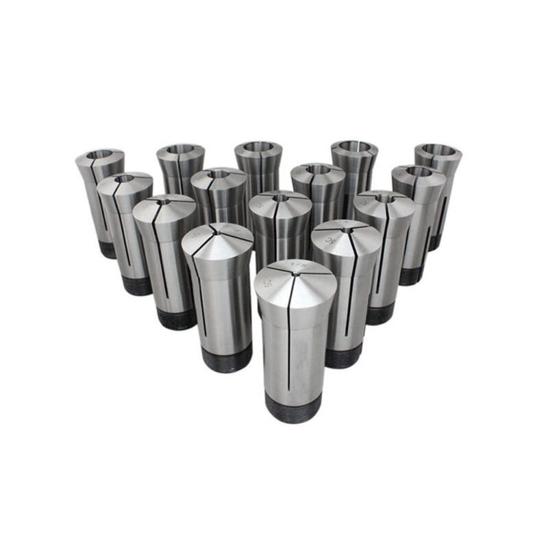 Bodee  5C-15PCS 1/8-1"x16ths Precision Round Collets, Hardened & Ground