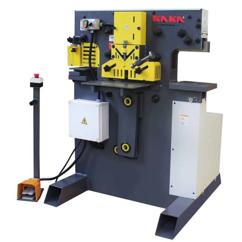 Kaka Industrial M-60, 60 Ton multi-function Metal Ironworker Punch Shear Notcher Brake 220V 3 phase - Image 2