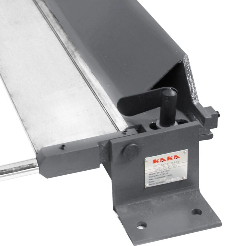Kaka Industrial W-4018 Sheet Metal Bending Brake 40-Inch Length Portable Metal Bender 0-90 Degrees Adjustable Steel Bender, 20 Gauge Mild Steel and 16 Gauge Aluminum Metal Bending - Image 10
