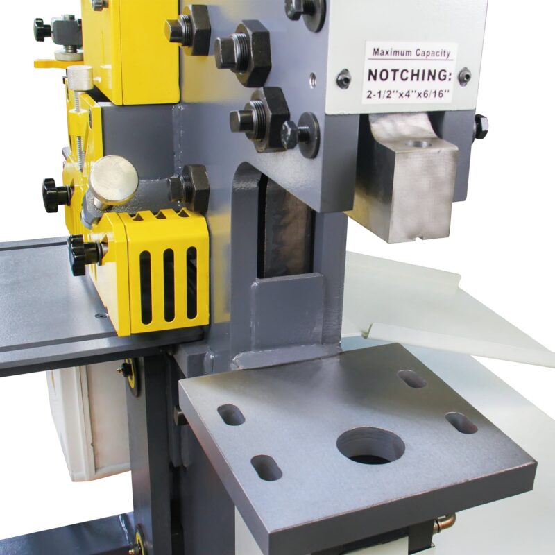 Kaka Industrial M-60, 60 Ton multi-function Metal Ironworker Punch Shear Notcher Brake 220V 3 phase - Image 6