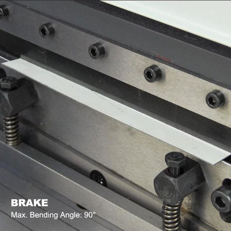 Kaka industrial Sheet Metal Brake 3-In-1/12, 12-Inch Combination Sheet Metal Brake, Shear Press Brake 20-Gauge Capacity, Shears and Slip Roll Machine for Shear Bending Rolling, Brake Shear Roll Machine - Image 10