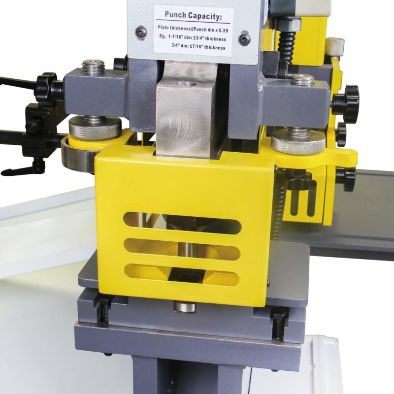Kaka Industrial M-60, 60 Ton multi-function Metal Ironworker Punch Shear Notcher Brake 220V 3 phase - Image 7