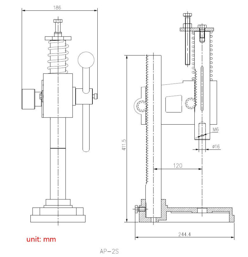 KAKA Industrial AP-2S Arbor Press, Adjust Press Height Jewelry Tools, Solid Construction, Easy Operation 2 Tons Arbor Press - Image 6