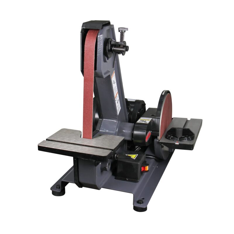 Kaka industrial BTM-200 Benchtop Combination 1" X 42" / 8" Disc Sander - Image 3
