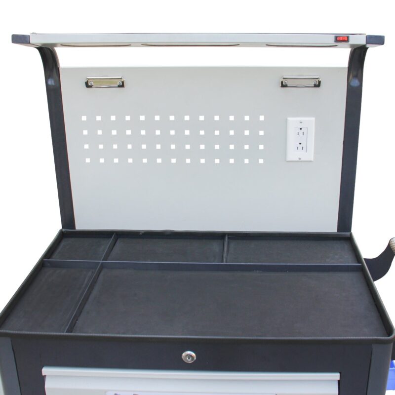 Kaka industrial GJC-206-2E Tool Cart, 6 Drawer Tool Chest 77 Capacity 4 Ball-Bearing on Lockable Wheels Glided Drawers, for Mechanics Industrial Garage, Warehouse & Repair Shop - Image 4
