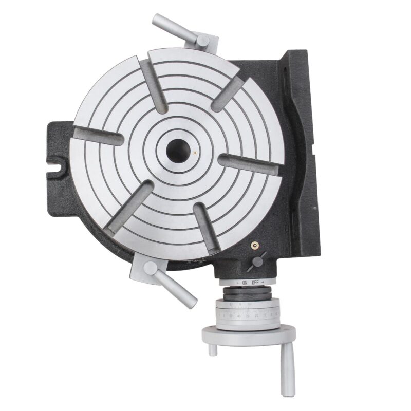 Kaka Industrial HV-12, 12" Horizontal Vertical Rotary Table TSL Vertical & Horizontal MT4 Center Sleeve Rotary Table 6 slot Precision Milling Table 360 Degrees Precision Rotary Table - Image 4