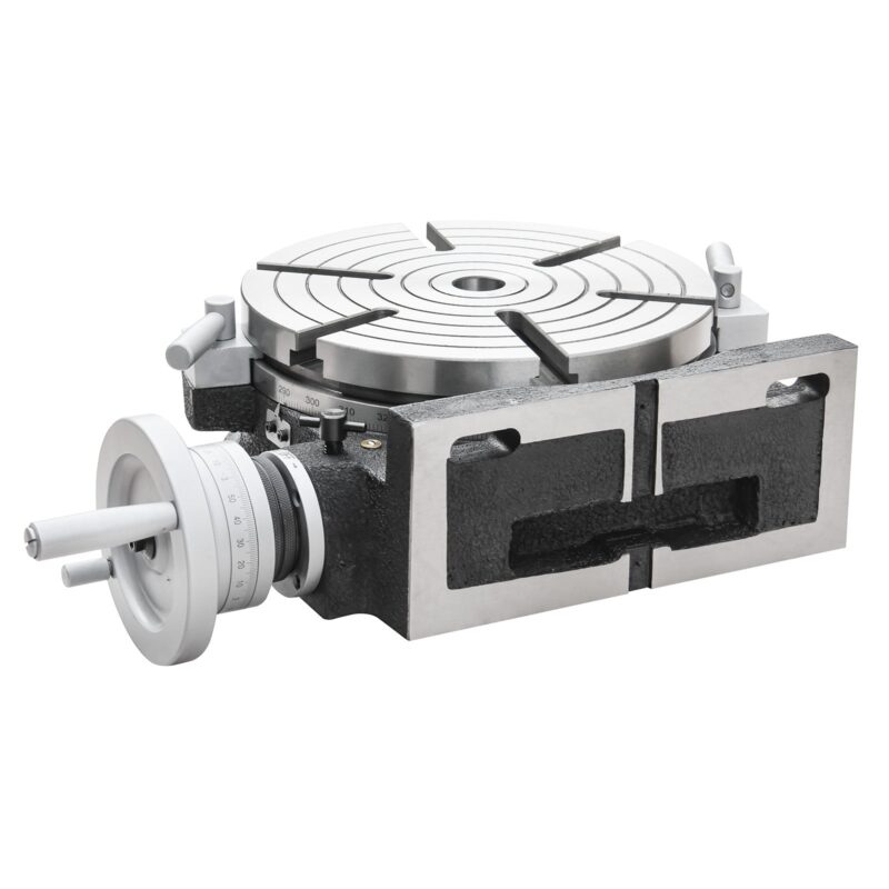 Kaka Industrial HV-12, 12" Horizontal Vertical Rotary Table TSL Vertical & Horizontal MT4 Center Sleeve Rotary Table 6 slot Precision Milling Table 360 Degrees Precision Rotary Table - Image 5