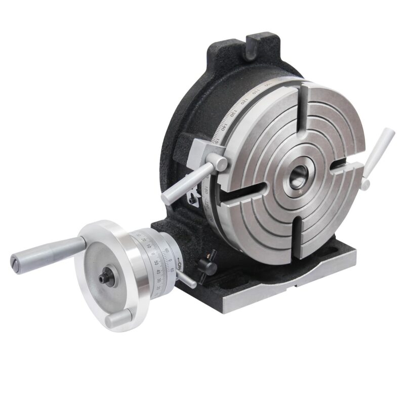 Kaka Industrial HV-8, 8" Horizontal Vertical Rotary Table Rotary table TSL Vertical & Horizontal MT3 Center Sleeve Rotary Table 4 slot Precision Milling Table 360 Degrees Precision Rotary Table - Image 4