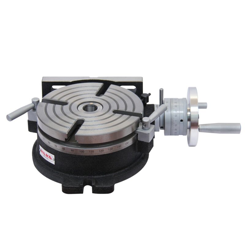 Kaka Industrial HV-8, 8" Horizontal Vertical Rotary Table Rotary table TSL Vertical & Horizontal MT3 Center Sleeve Rotary Table 4 slot Precision Milling Table 360 Degrees Precision Rotary Table - Image 5