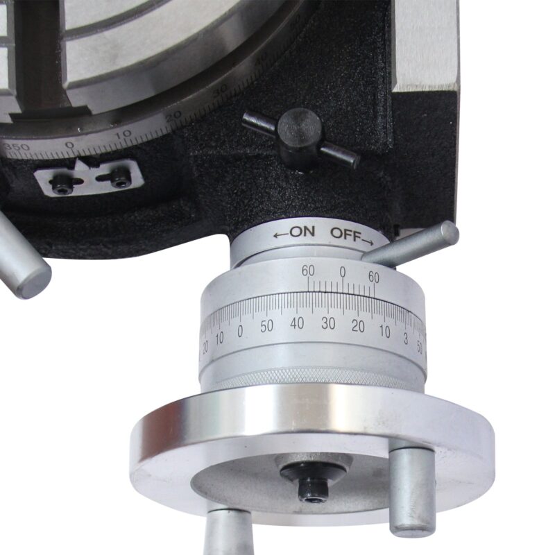 Kaka Industrial HV-8, 8" Horizontal Vertical Rotary Table Rotary table TSL Vertical & Horizontal MT3 Center Sleeve Rotary Table 4 slot Precision Milling Table 360 Degrees Precision Rotary Table - Image 7
