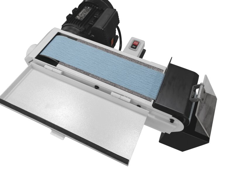 Kaka Industrial BG-4 Belt Grinder, 4 x 48 in Belt Sande, Wheel Metal Belt Grinder/Sander, Sander with Cast Iron Base, High Speed Belt Grinder 110V-60HZ-1PH - Image 8